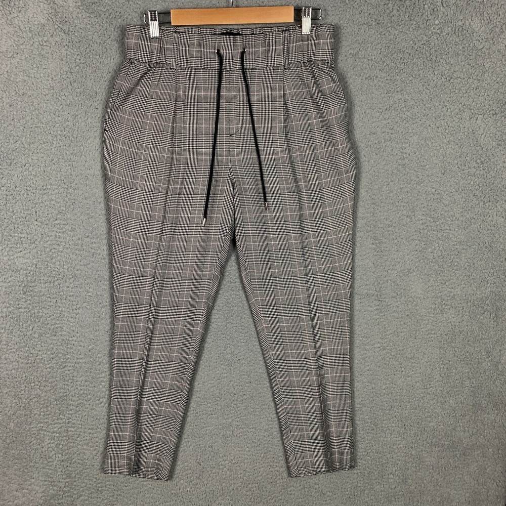 ATM‎ Pants Women's Medium M Crop Gray Plaid ANTHONY THOMAS MELILLO